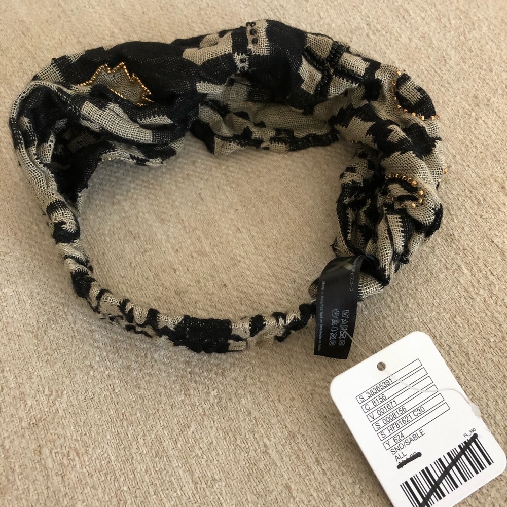 Free People Beaded Wideband Headband - Picture 3 of 4